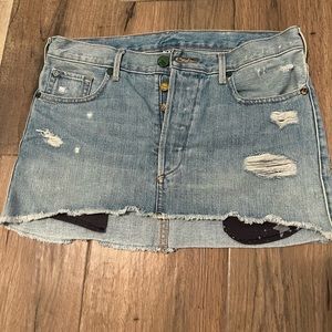 Distressed True Religion Skirt